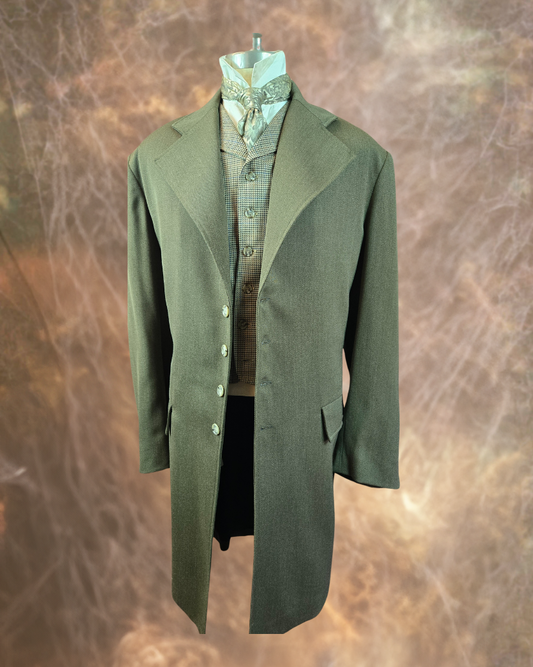 Men's Frock Coat - Earth Brown Twill