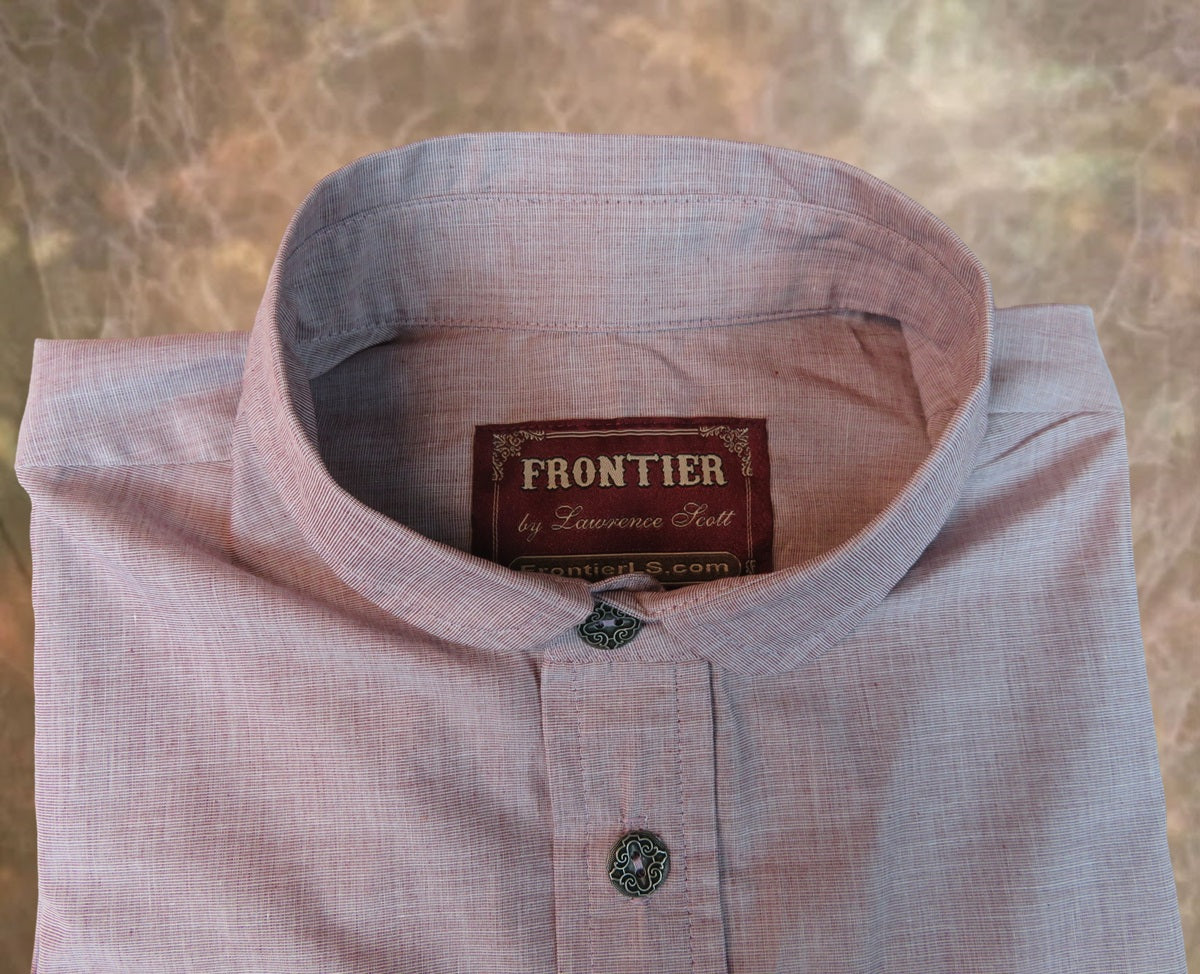 Burgundy End on End Men's Dakota Shirt