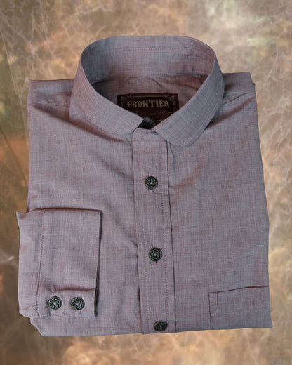 Burgundy End on End Men's Dakota Shirt