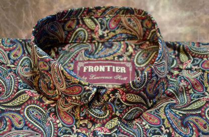 Black, Maroon and Tan Paisley Men's Dakota Shirt