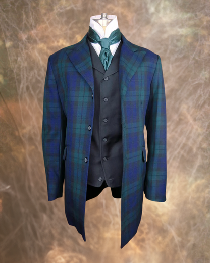 Men's Town Coat - Black Watch Plaid