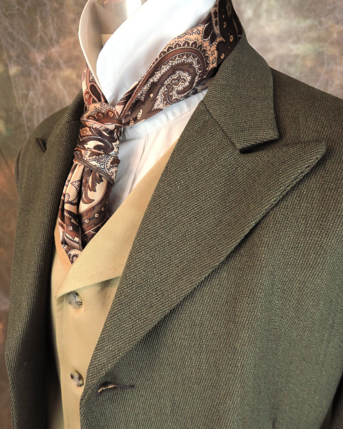 Men's Town Coat - Earth Brown Twill #6014