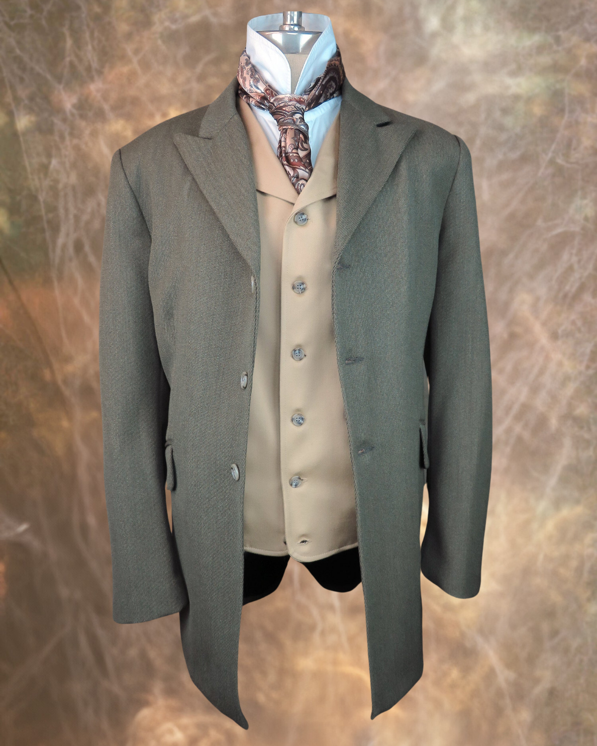 Men's Town Coat - Earth Brown Twill #6014