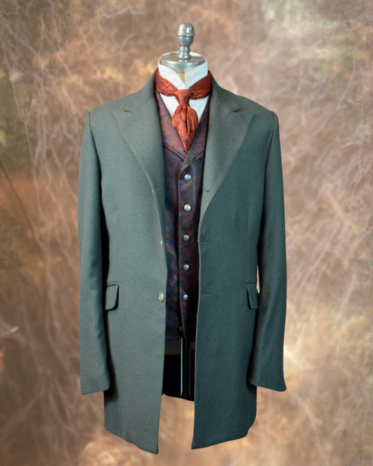 Men's Town Coat - Olive Green #619