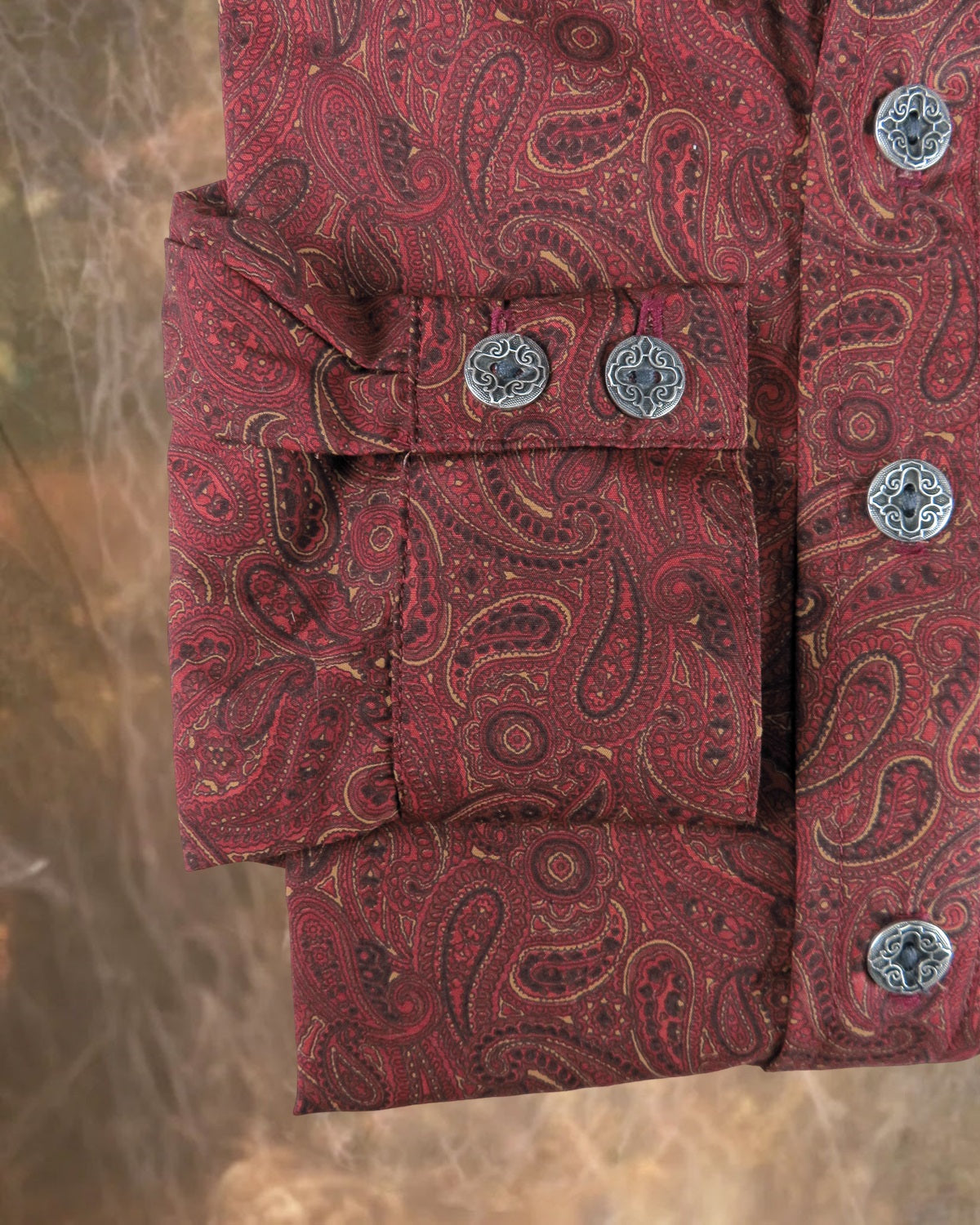 Baton Rouge Red Paisley Men's Dakota Shirt