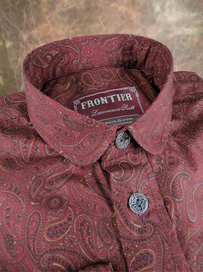 Baton Rouge Red Paisley Men's Dakota Shirt