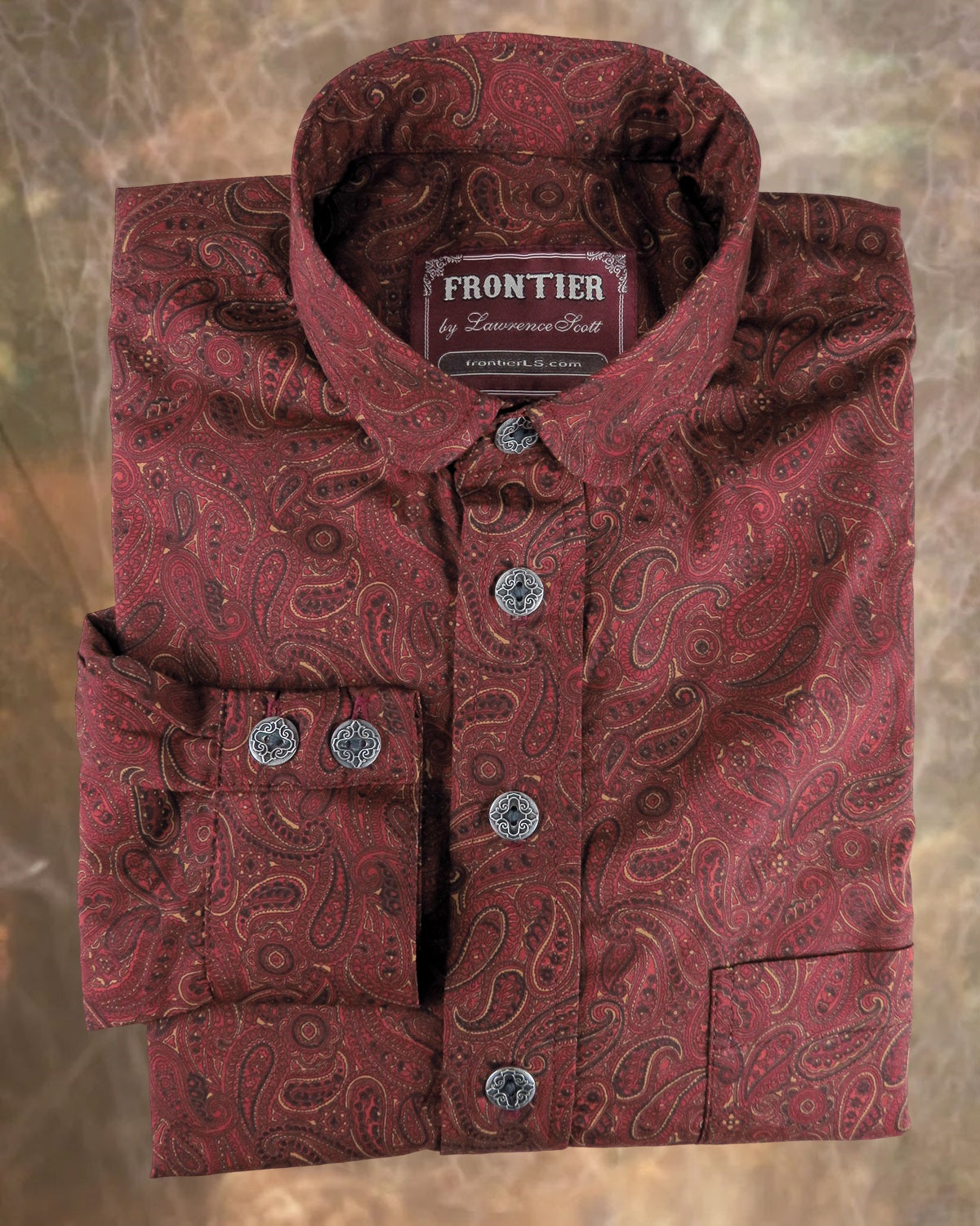 Baton Rouge Red Paisley Men's Dakota Shirt