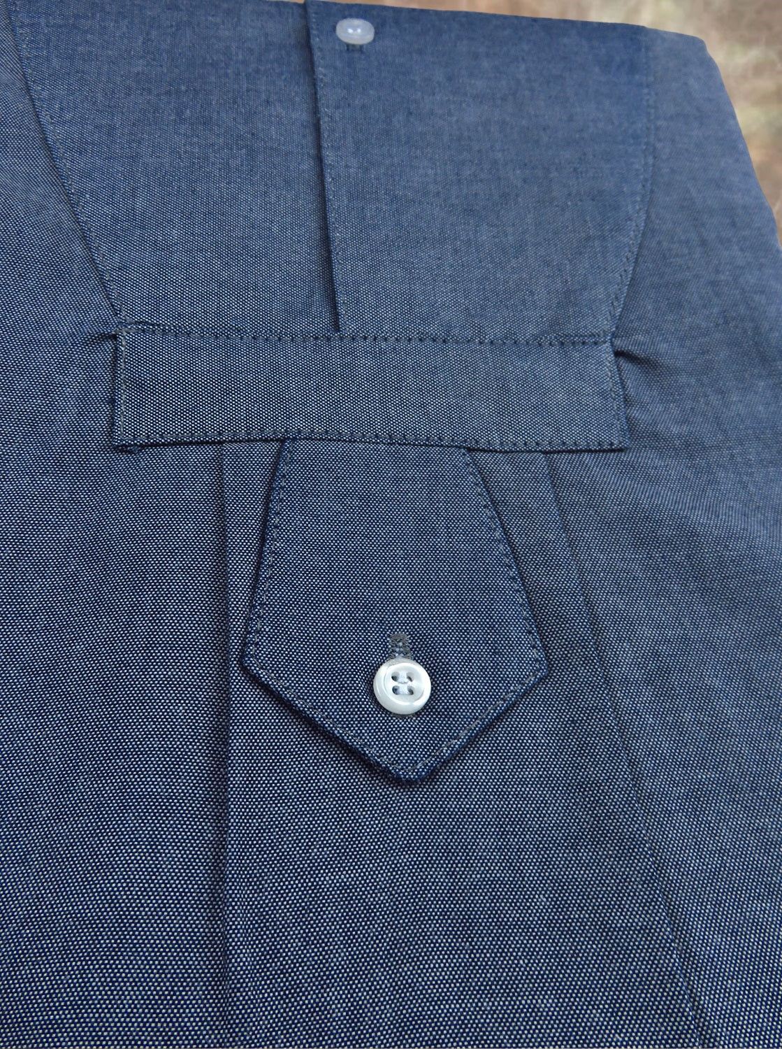 Blue Heather Tuxedo Shirt