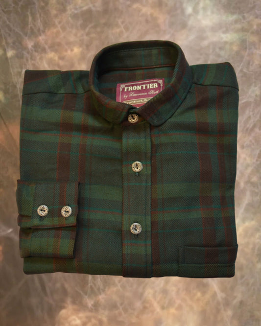 Green and Brown Plaid Men's Dakota Shirt