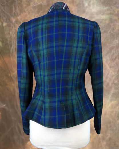 Women's Victoriana Jacket - Black Watch Plaid bwp