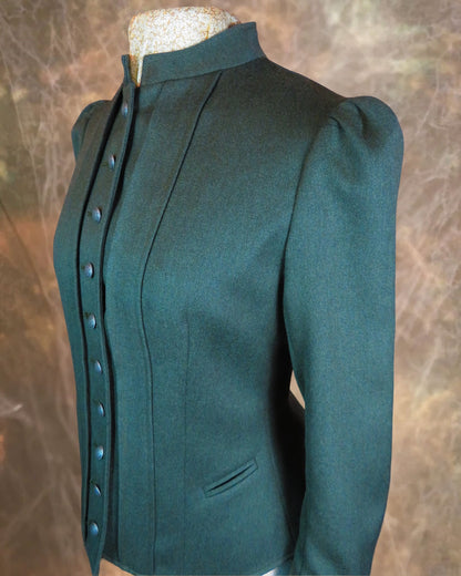 Women's Victoriana Jacket - Olive Green #619