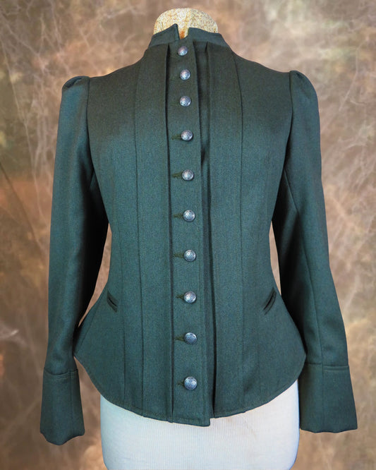 Women's Victoriana Jacket - Olive Green #619