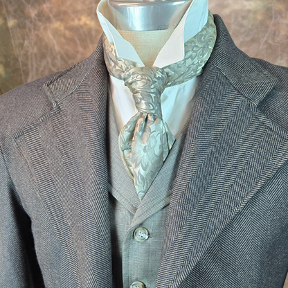 Men's Frock Coat - Brown and Black Herringbone