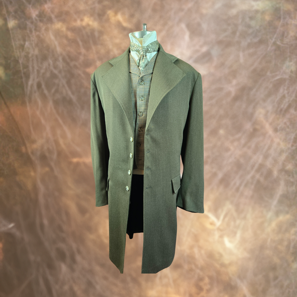 Men's Frock Coat - Earth Brown Twill