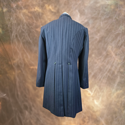 Men's Frock Coat - Navy with Contrasting Pinstripe