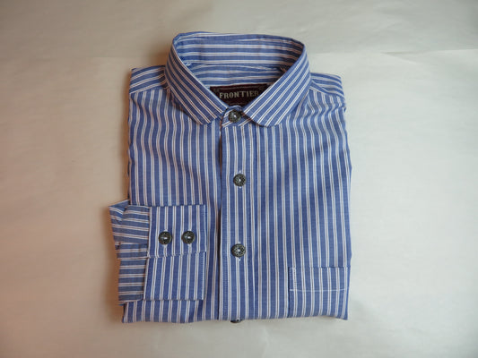 Faded Blue with White Stripe Men's Dakota Shirt